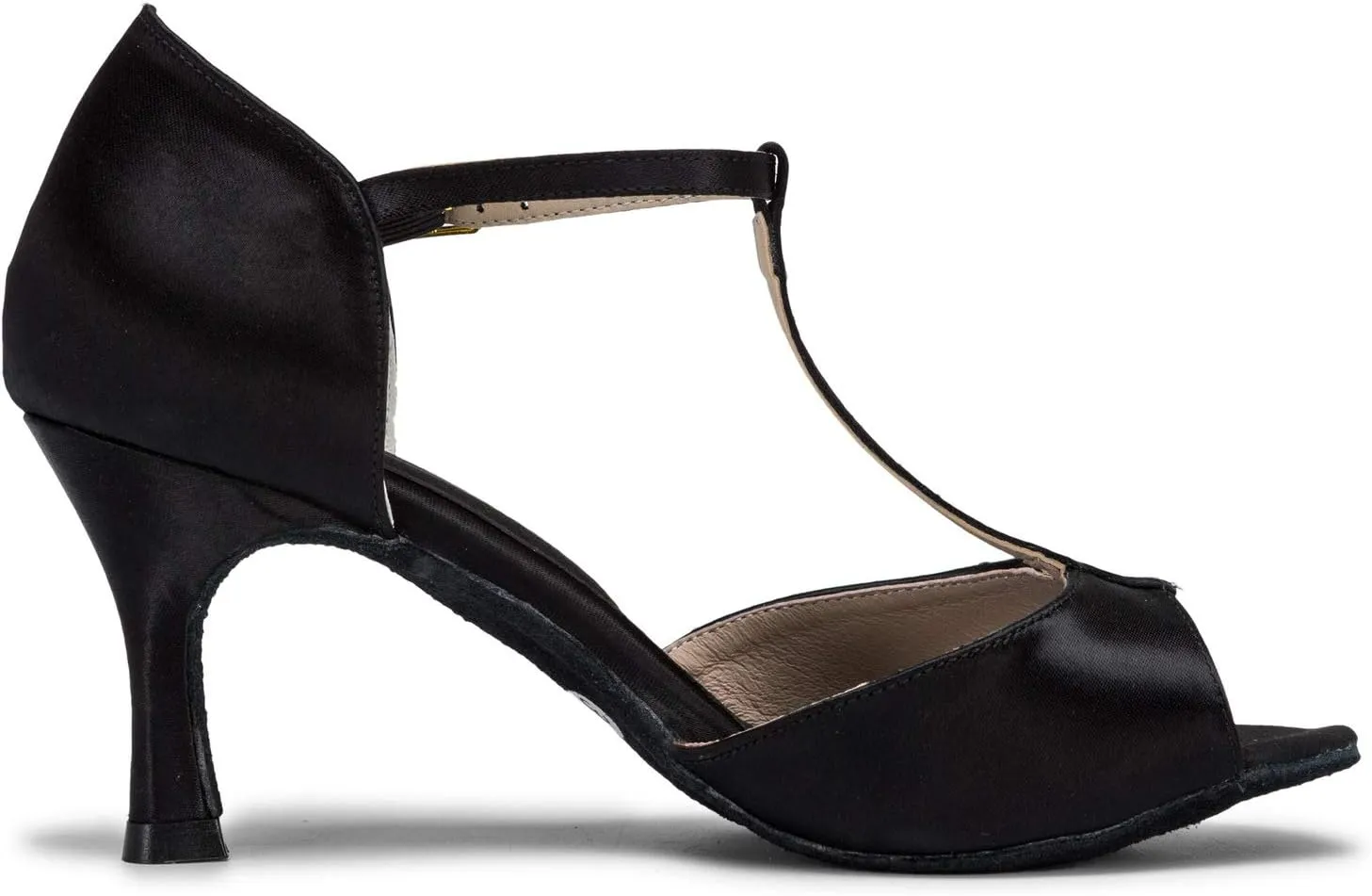 JIAJIA 20511 Women's Satin Sandals Flared Heel Latin Salsa Performance Dance Shoes