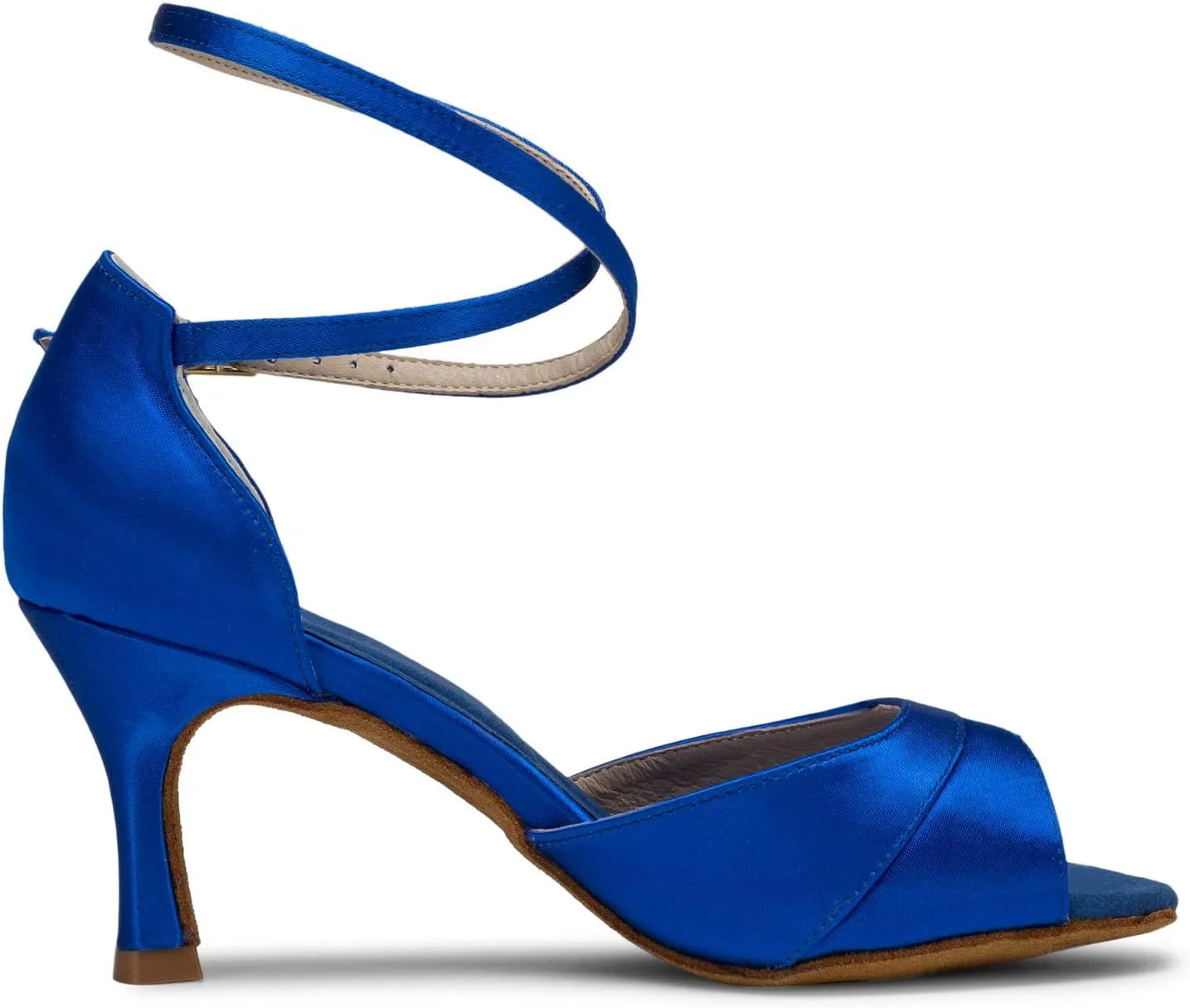 JIAJIA 20522 Women's Satin Sandals Flared Heel Latin Salsa Performance Dance Shoes