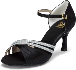 JIAJIA 20524 Women's Satin Sandals Flared Heel Latin Salsa Performance Dance Shoes