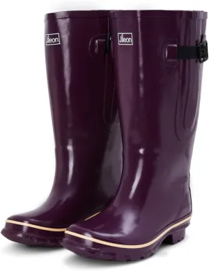 Jileon Extra Wide Calf Rain Boots - Ideal for Wide Feet, Ankles & Calves - Fit 16 to 23” Calves - Durable & Waterproof