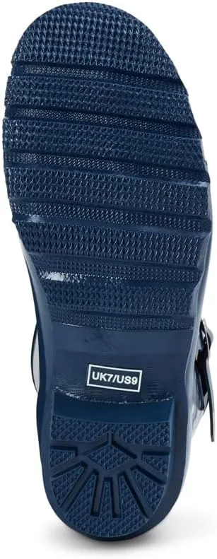 Jileon Mid Calf Rain Boots - Specially Designed For Wide Feet, Ankles or Calves - Half Height Waterproof Durable Wide Calf Rain Boots