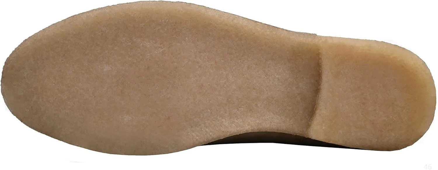 JIONS Slip-on Suede Chelsea Boots Men, Genuine Leather Ankle Dress Bootie with Crepe Sole
