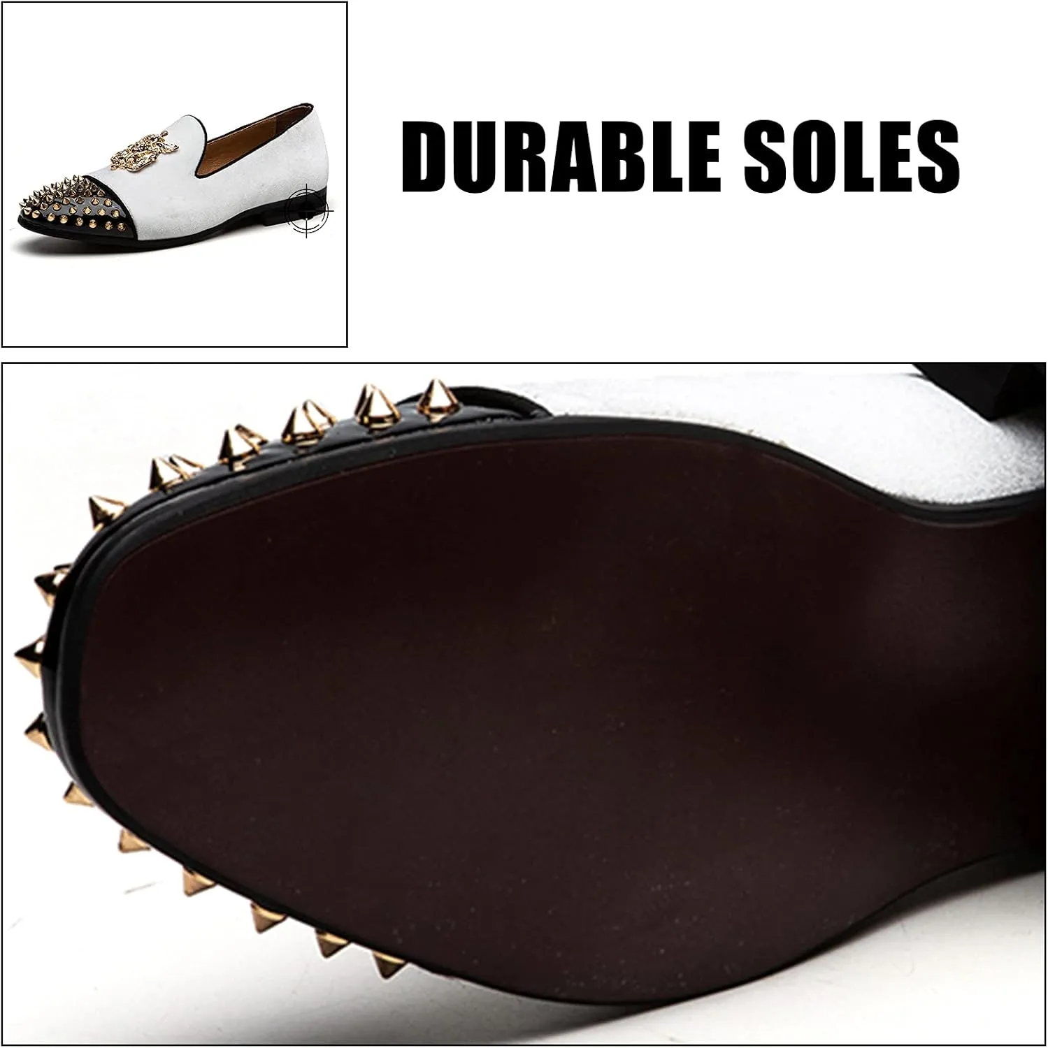 JITAI Men Loafers Slip-On Shoes for Men Fashion Dress Shoes Tuxedo Shoes