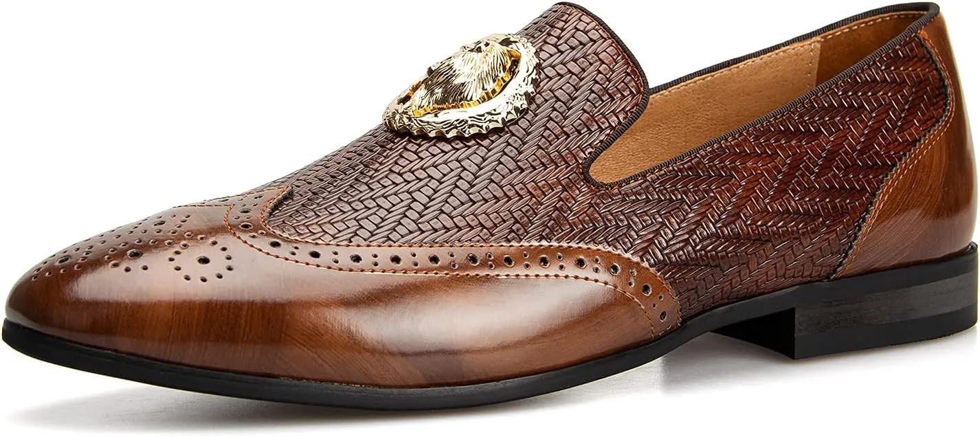 JITAI Men's Fashion Loafers Wedding Shoes Loafers for Men Party Shoes