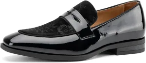 JITAI Mens Velvet Loafers Dress Shoes Loafers for Men Tuxedo Suit Shoes