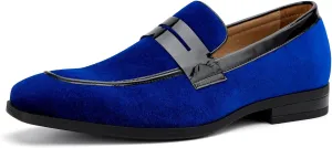 JITAI Mens Velvet Loafers Dress Shoes Loafers for Men Tuxedo Suit Shoes