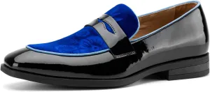 JITAI Mens Velvet Loafers Dress Shoes Loafers for Men Tuxedo Suit Shoes