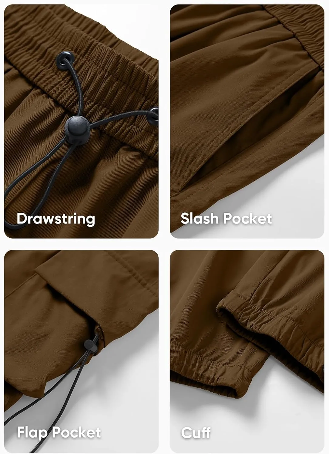 JMIERR Men's Baggy Cargo Pants Trendy Casual Parachute Pant Loose Fit Harem Joggers with Pockets for Streetwear