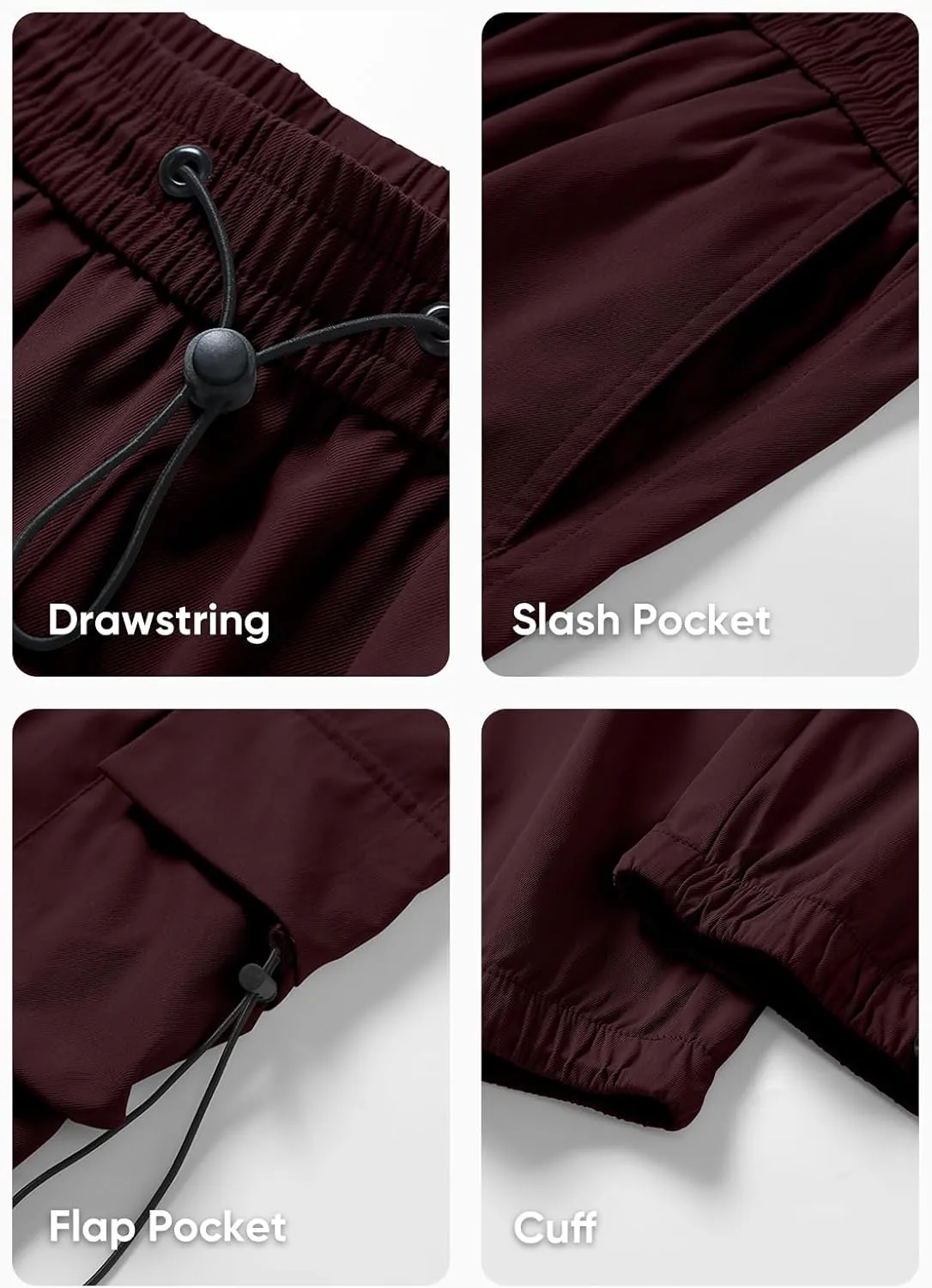 JMIERR Men's Baggy Cargo Pants Trendy Casual Parachute Pant Loose Fit Harem Joggers with Pockets for Streetwear