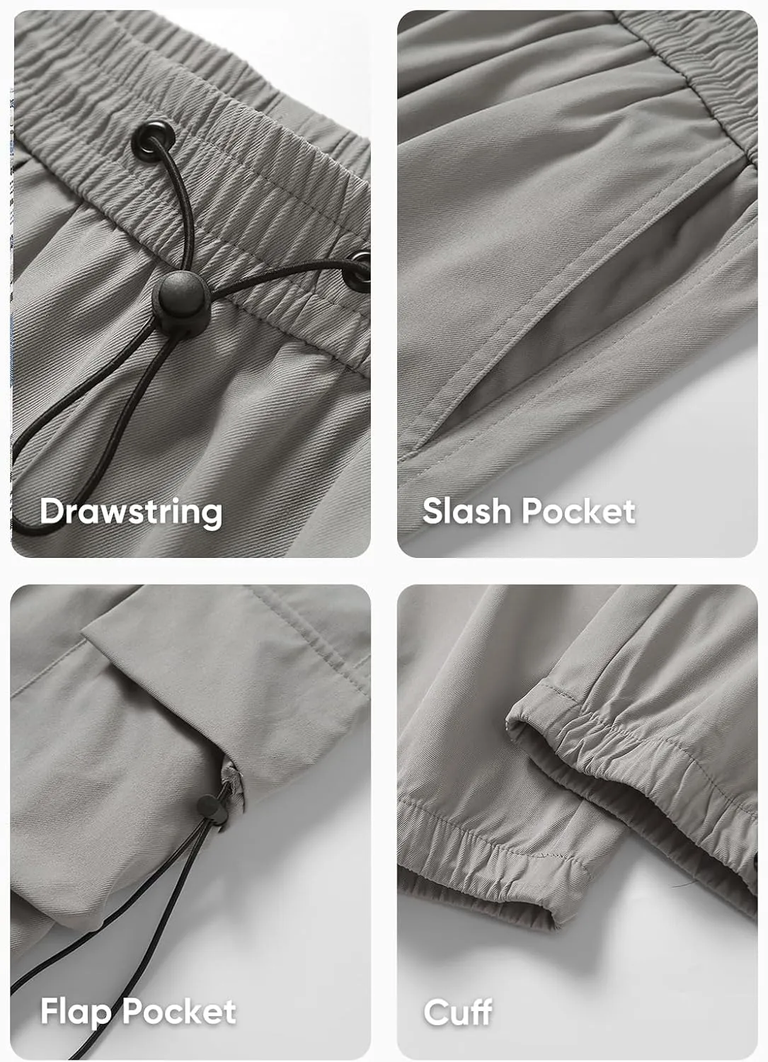 JMIERR Men's Baggy Cargo Pants Trendy Casual Parachute Pant Loose Fit Harem Joggers with Pockets for Streetwear