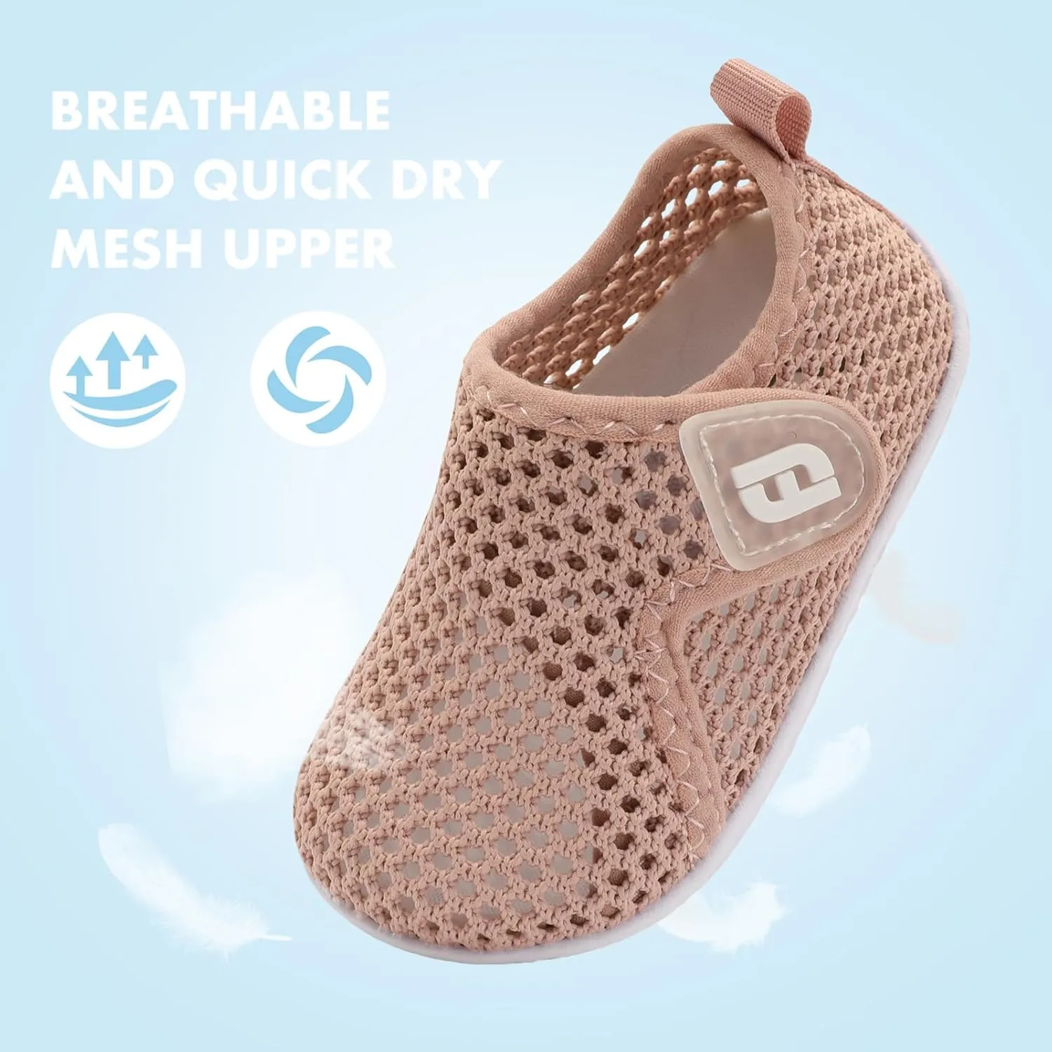 JOINFREE Baby Toddler Water Shoes Boys Girls Sandals Barefoot Kids Breathable Sneakers Shoes for Walking Running