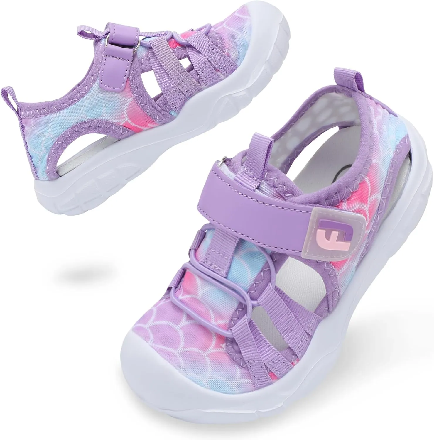 JOINFREE Toddler Boys Girls Water Shoes Breathable Qucik Dry Sport Beach Sandals Lightweight Barefoot Flexible
