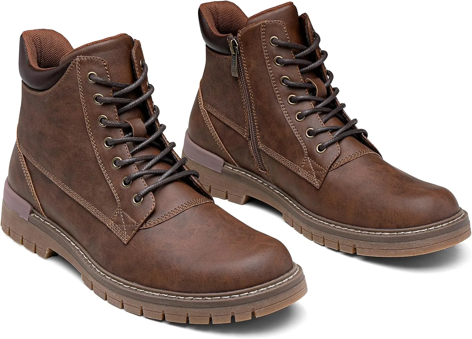 Jousen Mens Boots Fashion Casual Boot Hiking Zipper Chukka Boots for Men