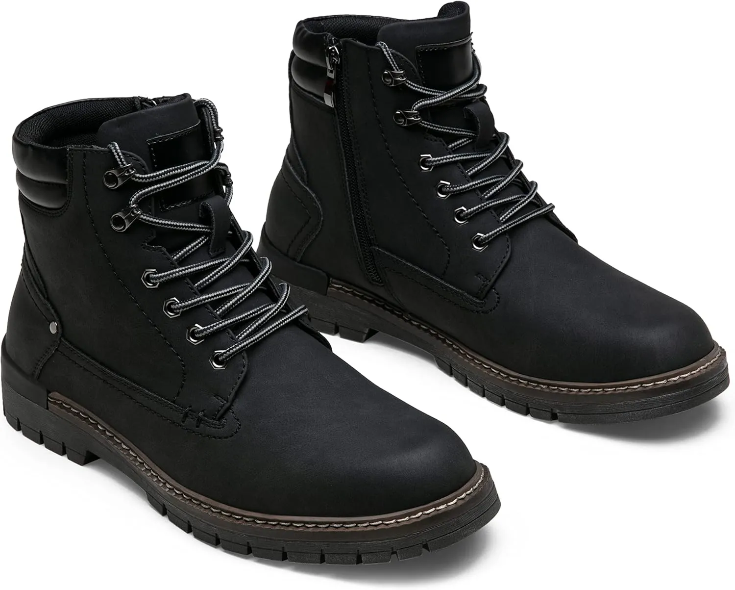 Jousen Mens Boots Fashion Casual Boot Hiking Zipper Chukka Boots for Men