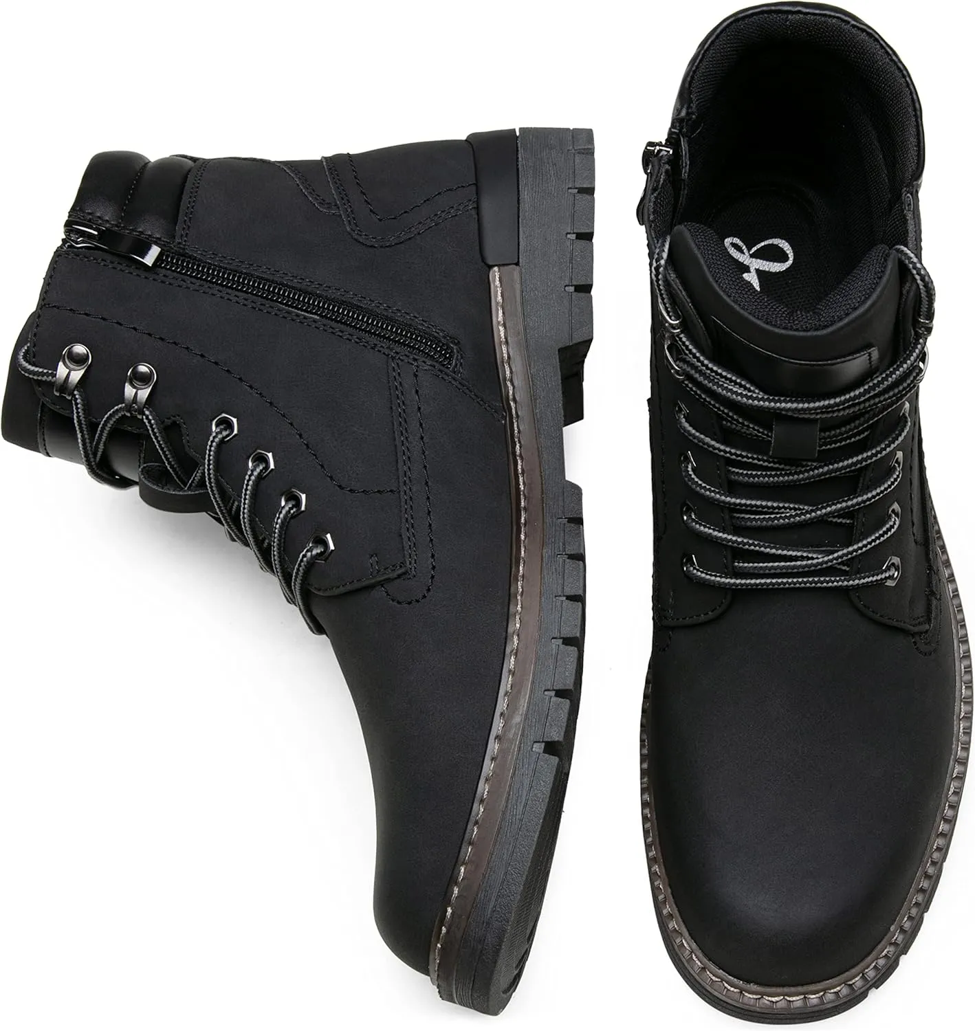 Jousen Mens Boots Fashion Casual Boot Hiking Zipper Chukka Boots for Men