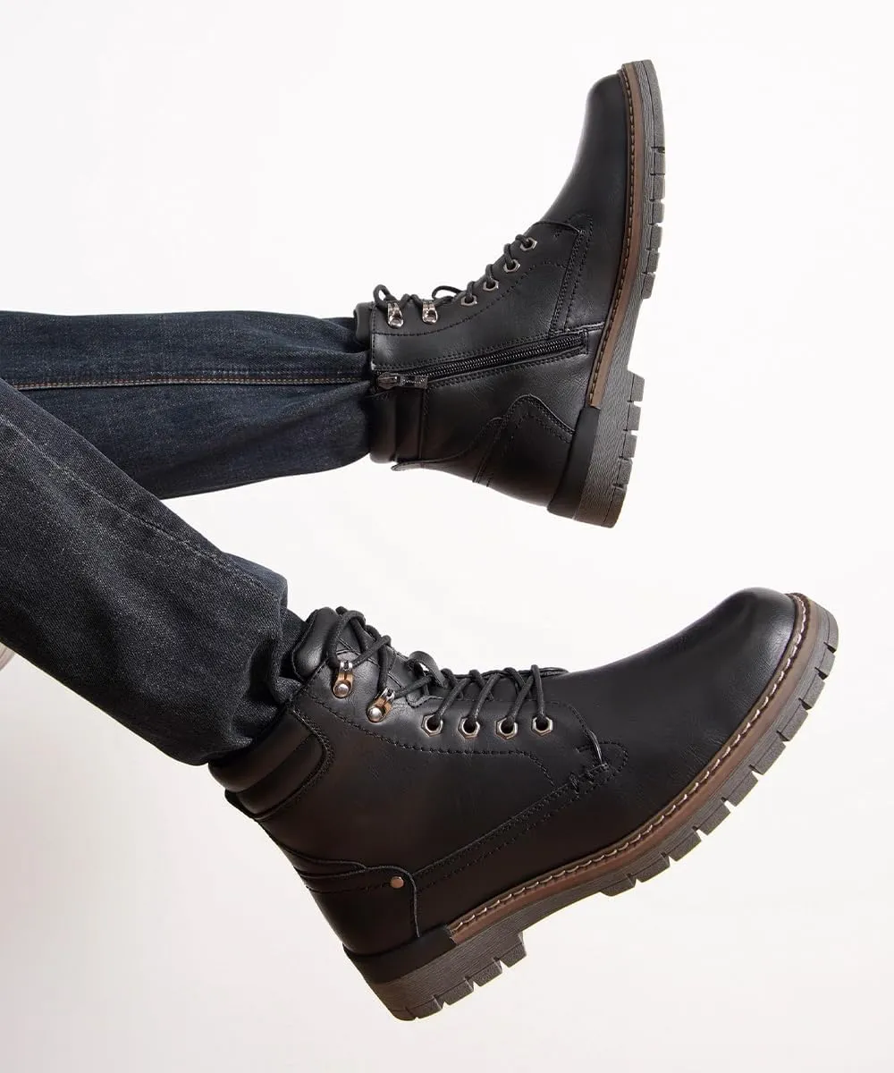 Jousen Mens Boots Fashion Casual Boot Hiking Zipper Chukka Boots for Men