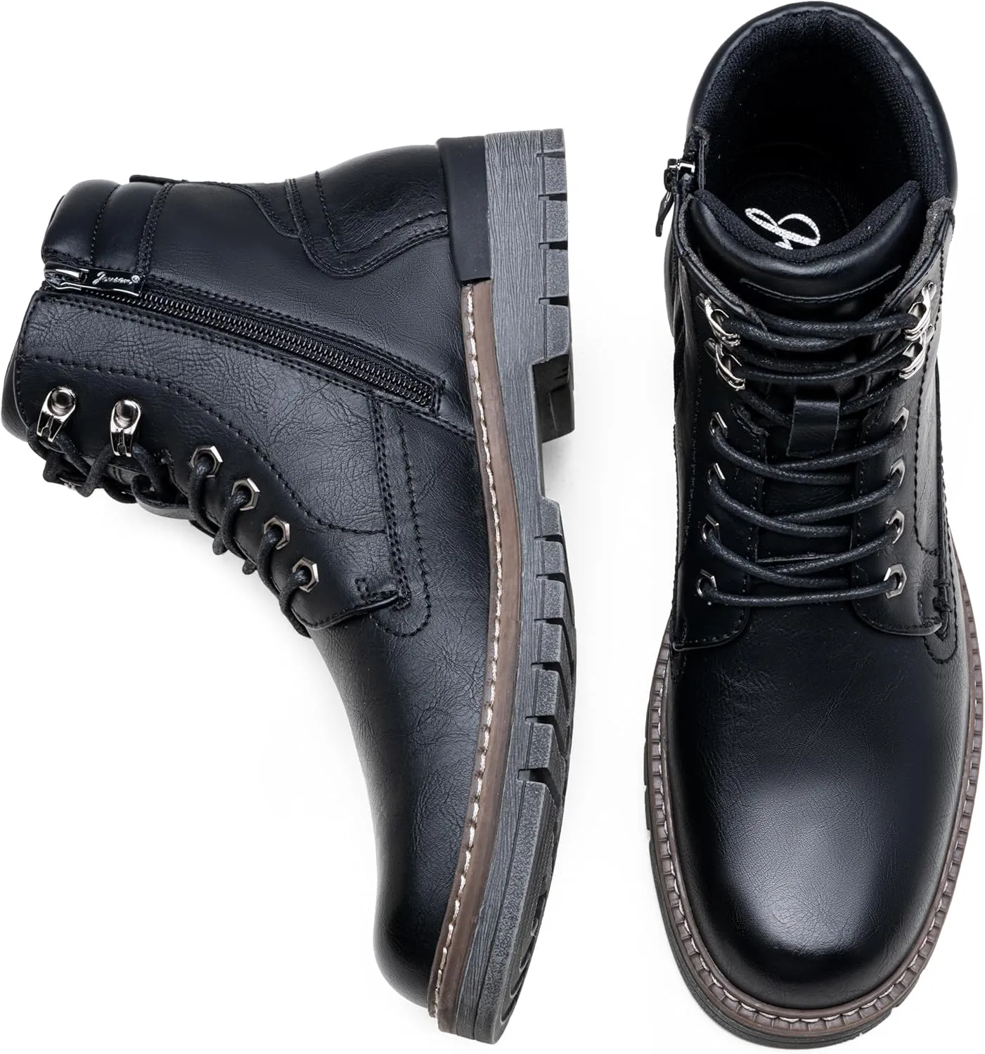 Jousen Mens Boots Fashion Casual Boot Hiking Zipper Chukka Boots for Men
