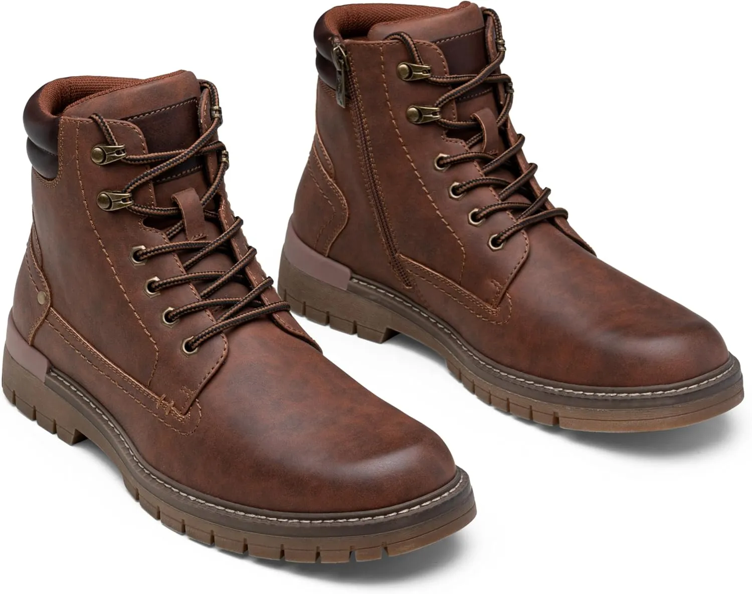 Jousen Mens Boots Fashion Casual Boot Hiking Zipper Chukka Boots for Men