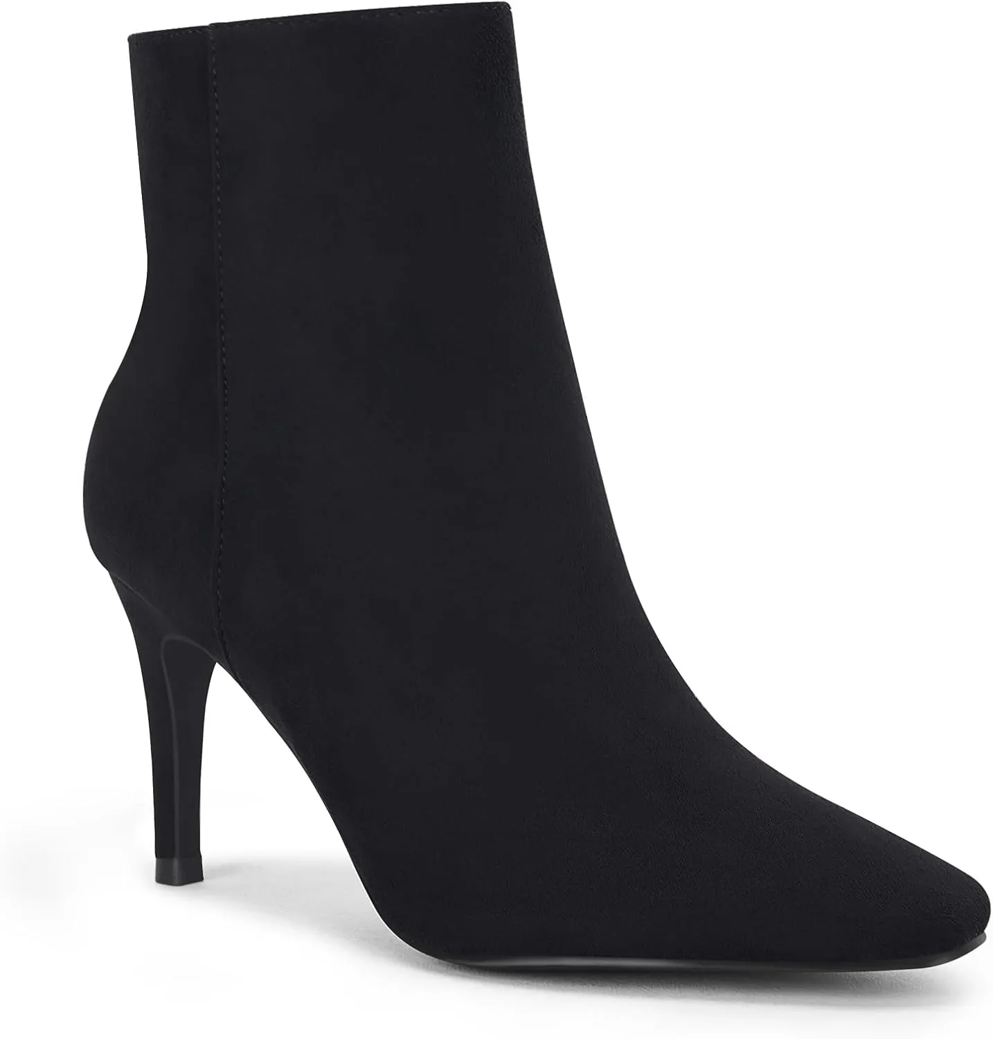 Juliet Holy Womens Ankle Boots Pointed Toe Side Zipper Heeled Booties Party Dress Stiletto Boots