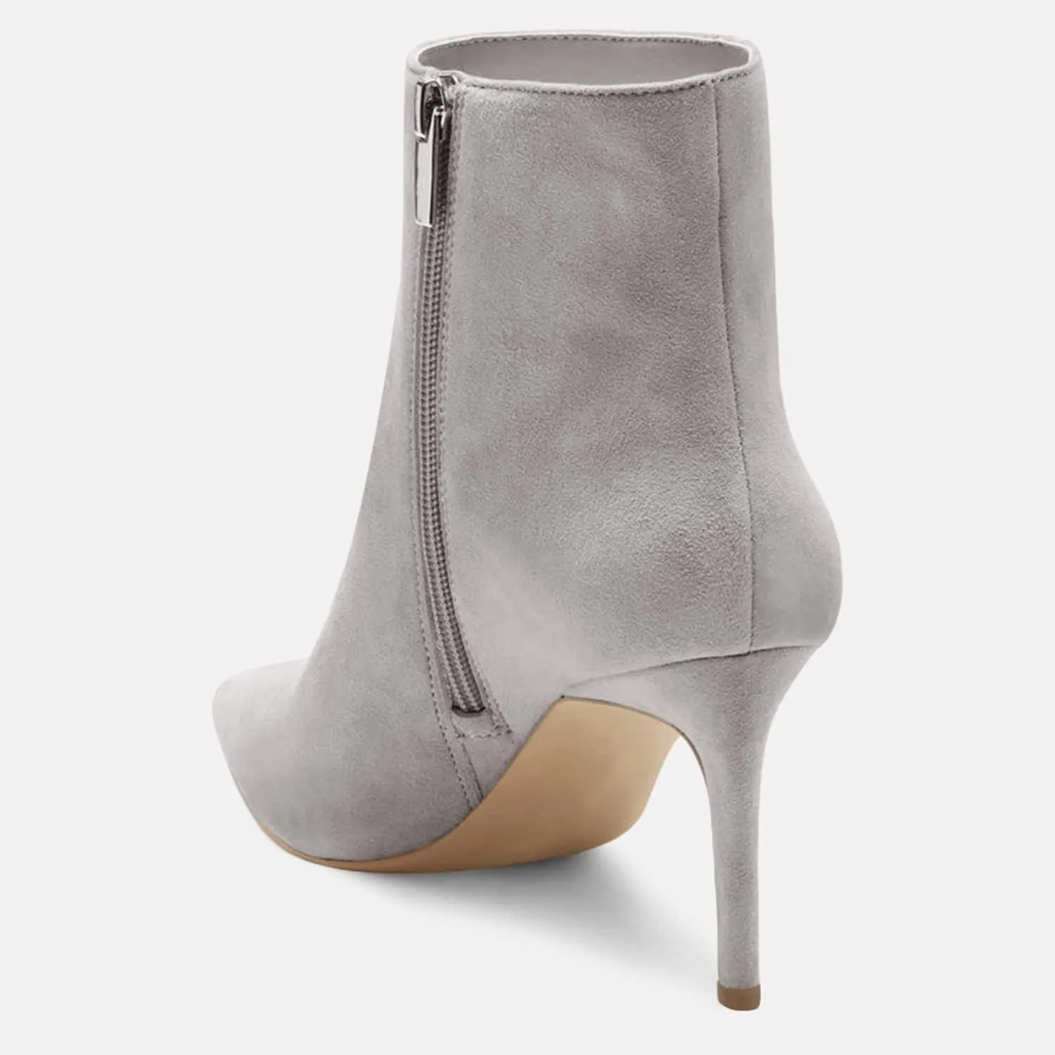 Juliet Holy Womens Ankle Boots Pointed Toe Side Zipper Heeled Booties Party Dress Stiletto Boots