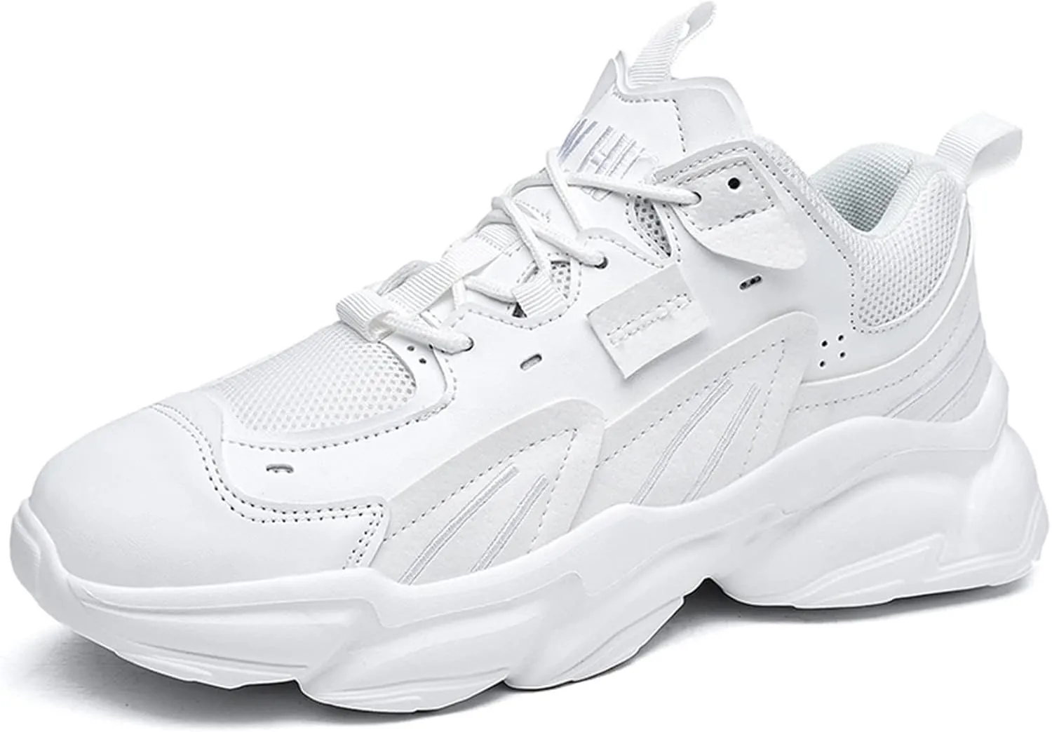 Julymens Men's Breathable Chunky Sneakers Lace-Up Platform Casual Dad Shoes