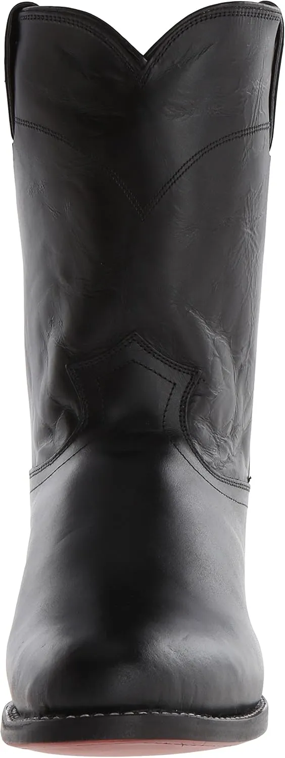 Justin Jackson 10" Roper Cowboy Boots for Men - Round Toe Full-Grain Leather Upper, J-Flex Comfort System, and Hand-Nailed Leather Outsole