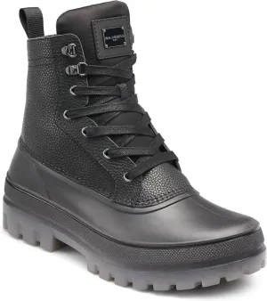 Karl Lagerfeld Paris Men's Mid Height Performance Polar Fleece Lining & Translucent Sole Boot Combat