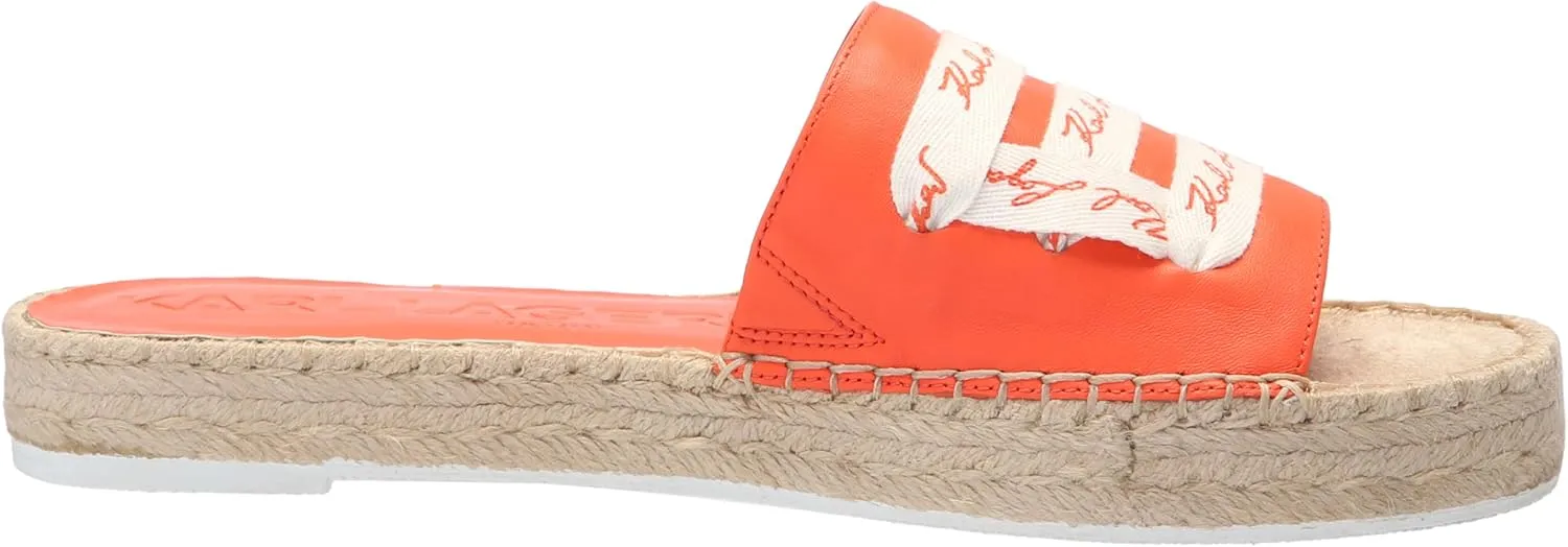 KARL LAGERFELD womens Cherie Slide Espadrille Sandal