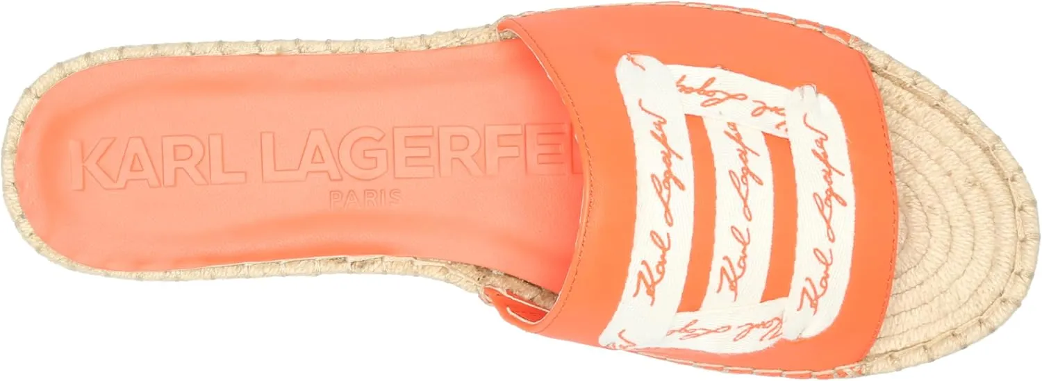 KARL LAGERFELD womens Cherie Slide Espadrille Sandal