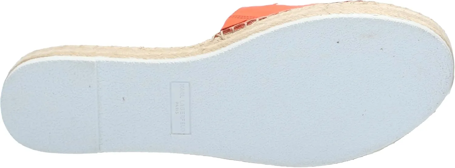 KARL LAGERFELD womens Cherie Slide Espadrille Sandal