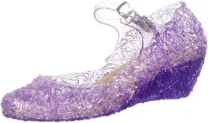 Kawai Peach Girls' Cute Sparkle Sandals Fancy Dress Up Jelly Party Dancing Cosplay Shoes