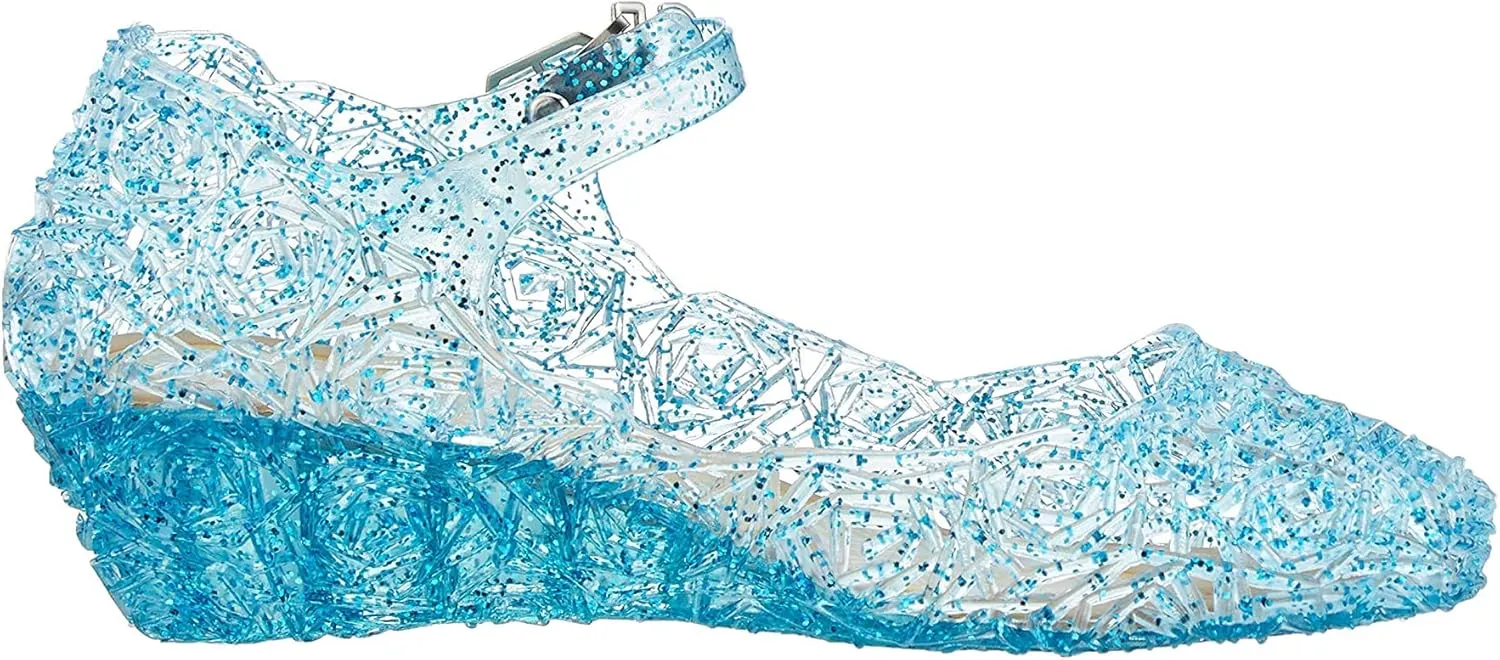 Kawai Peach Girls' Cute Sparkle Sandals Fancy Dress Up Jelly Party Dancing Cosplay Shoes