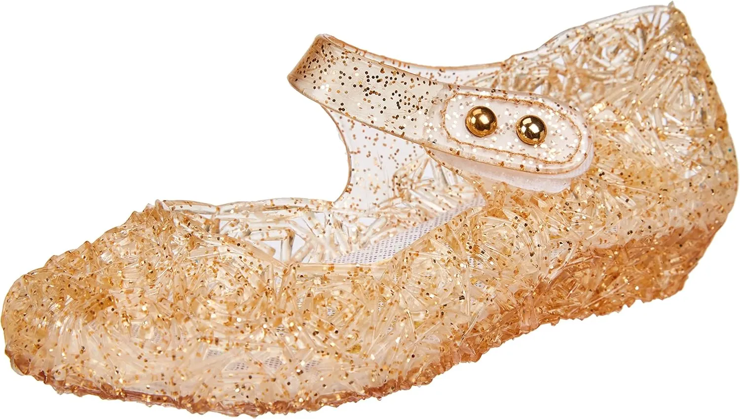 Kawai Peach Girls' Cute Sparkle Sandals Fancy Dress Up Jelly Party Dancing Cosplay Shoes