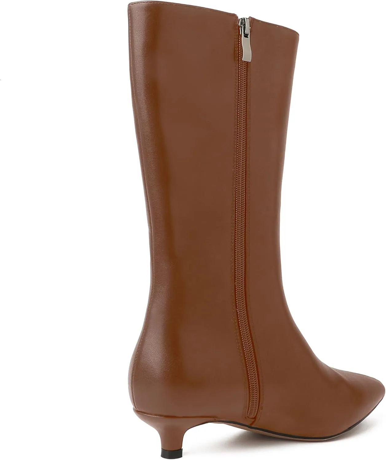 Knee High Boots Women, Pointed Toe Tall Boots Stiletto Kitten Heel Long Boots Slip On Dress Knee High Boots
