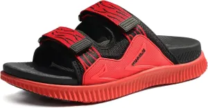 KuaiLu Mens Orthotic Sandals Athletic Thick Cushion Recovery Sport Slides Adjustable Strap Open Toe Walking Sandles With Comfortable Plantar Fasciitis Arch Support