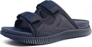 KuaiLu Mens Orthotic Sandals Athletic Thick Cushion Recovery Sport Slides Adjustable Strap Open Toe Walking Sandles With Comfortable Plantar Fasciitis Arch Support