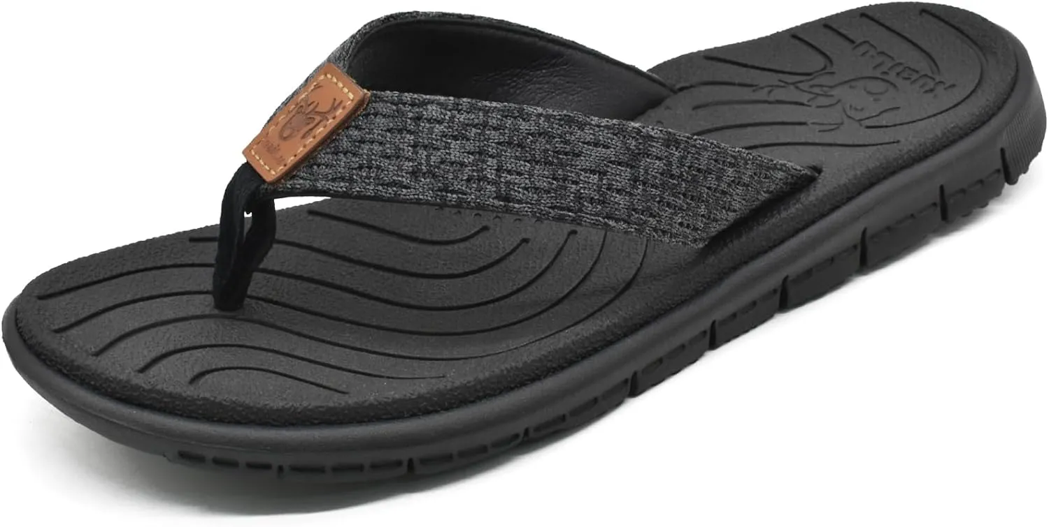 KuaiLu Womens Casual Flip Flops Yoga Mat Comfortable Cushion Arch Support Walking Thong Sandals Lightweight Non-Slip Summer Beach Slippers