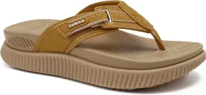 KuaiLu Womens Orthotic Cushion Flip Flops Sport Recovery Walking Sandals for Women with Comfortable Arch Support - Adjustable Flatform Slip On Indoor Outdoor For Summer Casual