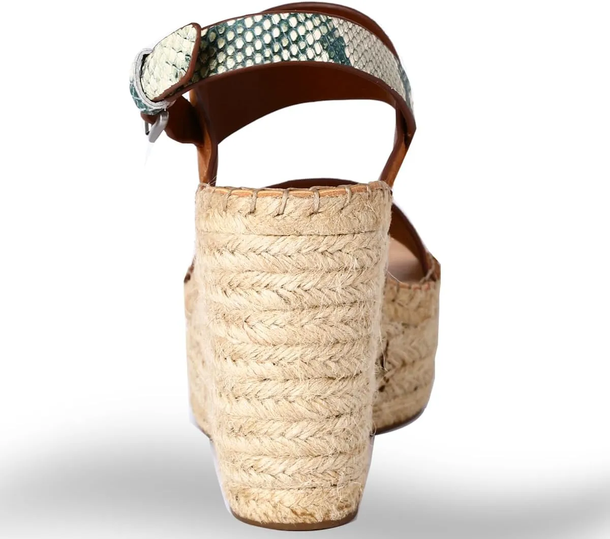 landing craft Womens Platform Espadrilles Wedge Sandals,Comfort Open Toe High Heeled Wedges with Adjustable Buckle Ankle Strap Sandals Suitable for Vacation Beach Summer Shoes