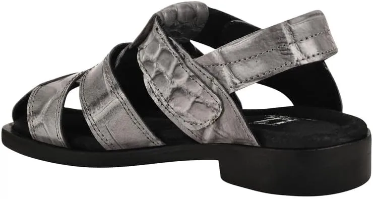 LIBERTYZENO Boys Crocodile Print Genuine Leather Kids Closed Toe Fisherman Sandal Shoes for Prom Graduation