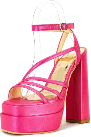 LISYIIZ Womens SS451 Fashion Dress Performance Dress Pigskin Leather Low Kitten Heeled Sandals