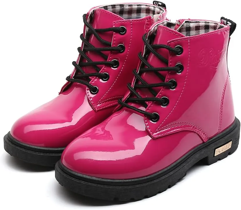 Little Kids Ankle Boots Little Girls Outdoor Combat Toddler Boots
