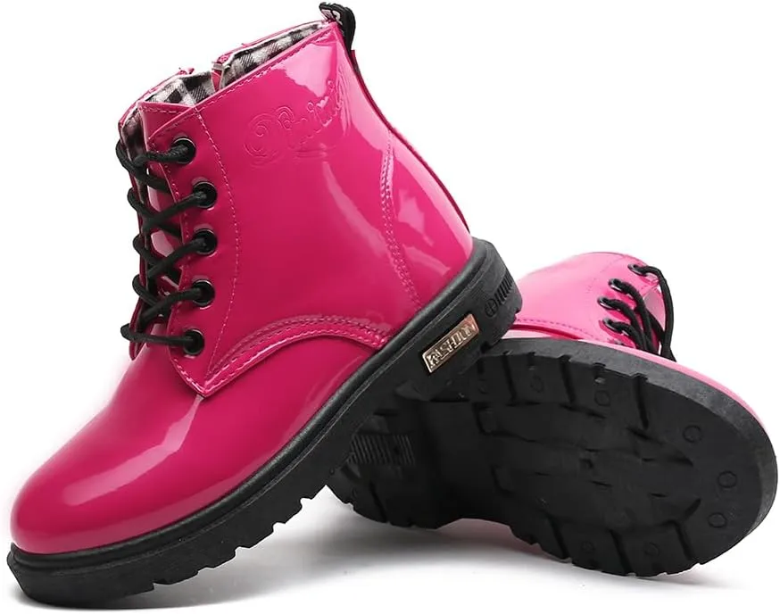 Little Kids Ankle Boots Little Girls Outdoor Combat Toddler Boots