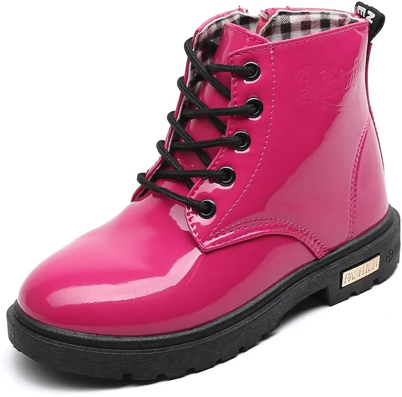Little Kids Ankle Boots Little Girls Outdoor Combat Toddler Boots