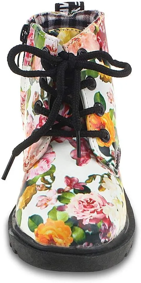 Little Kids Ankle Boots Little Girls Outdoor Combat Toddler Boots