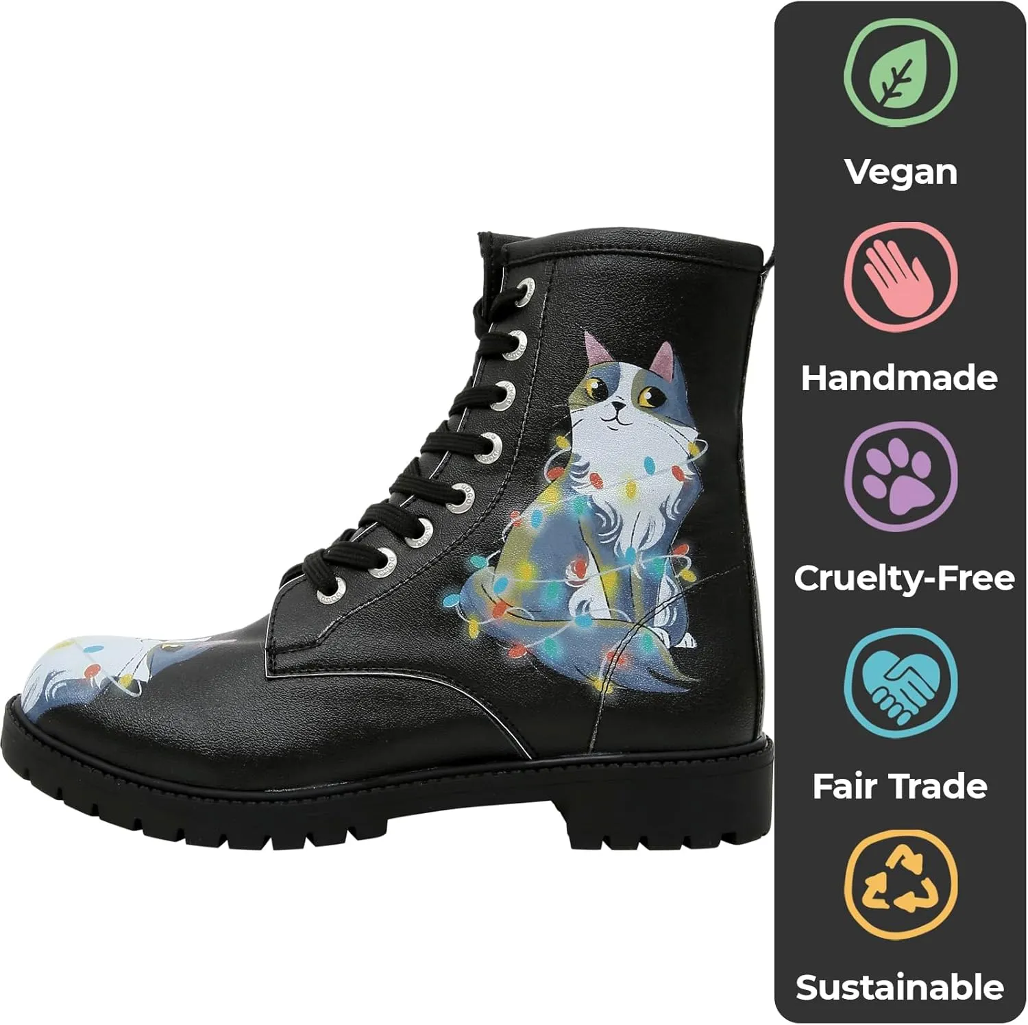 Long Boots for Women – Vegan Leather and Unique Design Womens Winter Boots, Comfortable and Stylish Womens Boots