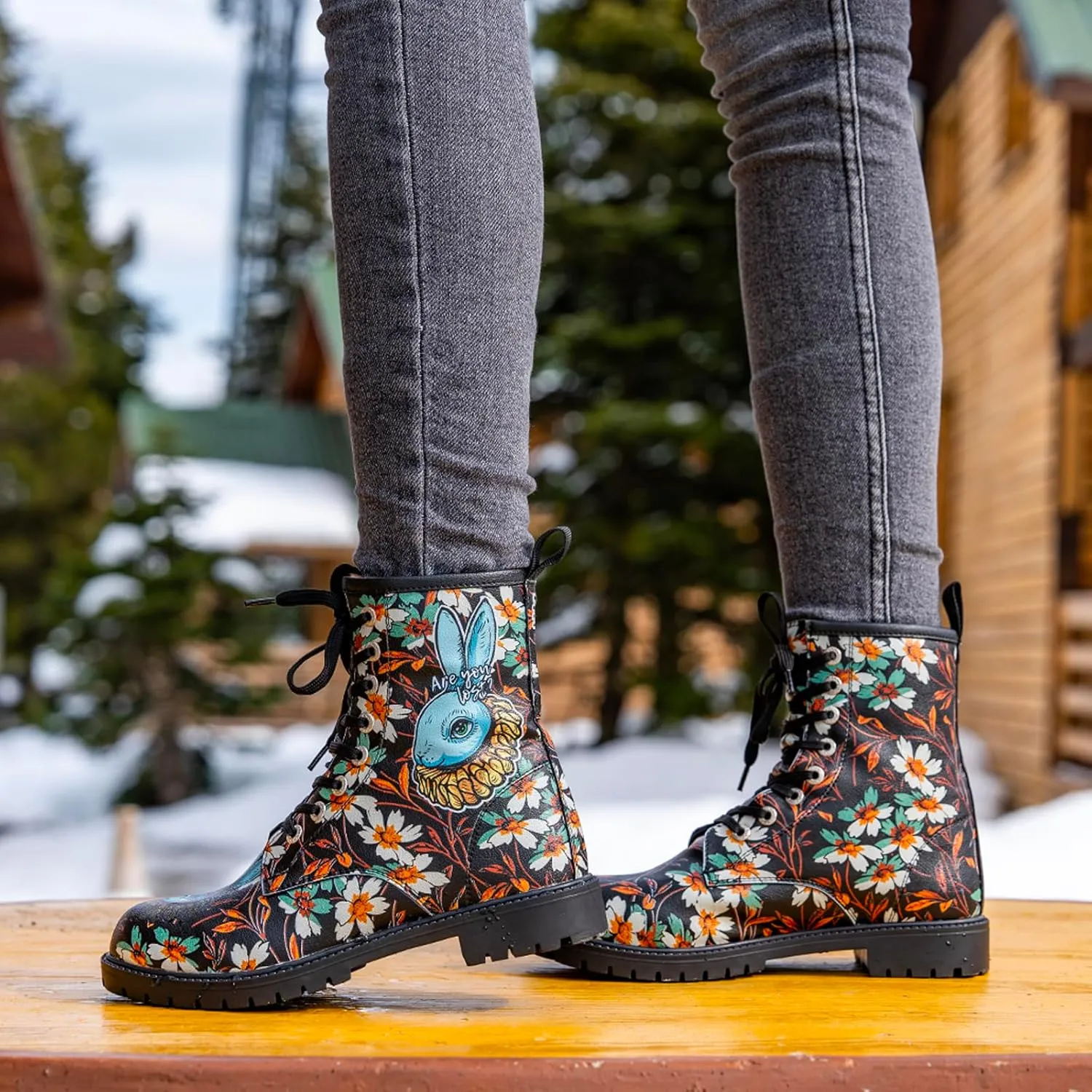 Long Boots for Women – Vegan Leather and Unique Design Womens Winter Boots, Comfortable and Stylish Womens Boots