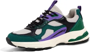 LUCKY STEP Women's Platform Chunky Fashion Sneakers Mesh Casual Running Tennis Workout Sport Work Trendy Athletic Walking Shoes