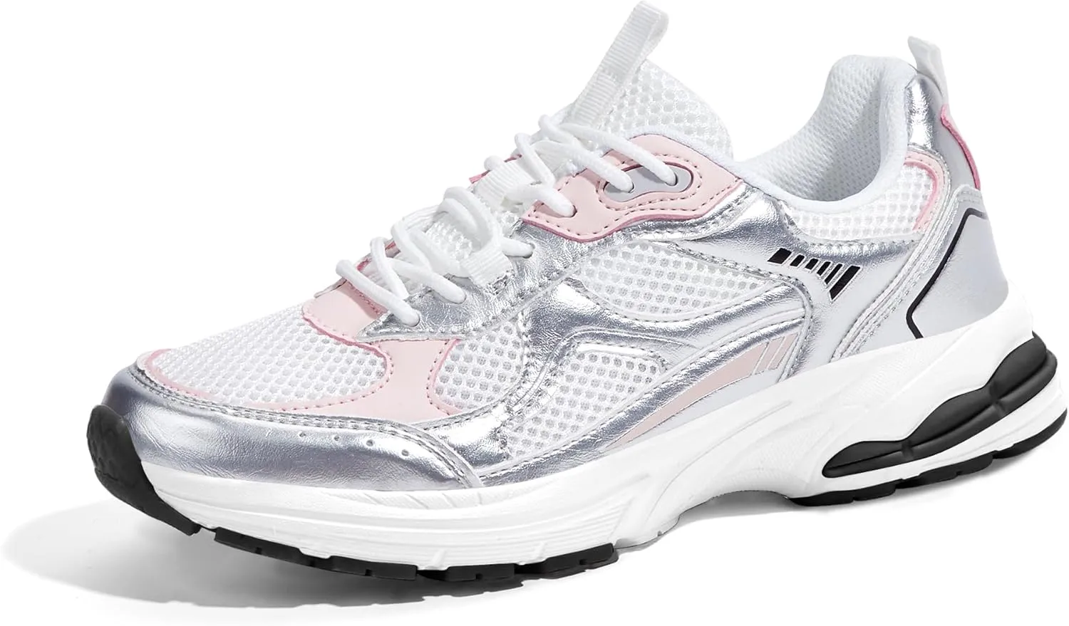 LUCKY STEP Women's Platform Chunky Fashion Sneakers Mesh Casual Running Tennis Workout Sport Work Trendy Athletic Walking Shoes