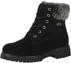 Lugz Women's Convoy Faux Fur Lace Up Boots Fashion